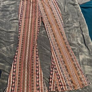 Bohemian Patterned Flare Pants